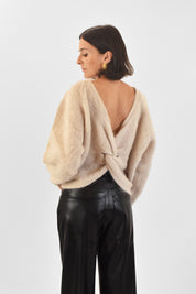 Maglia mohair nodo schiena