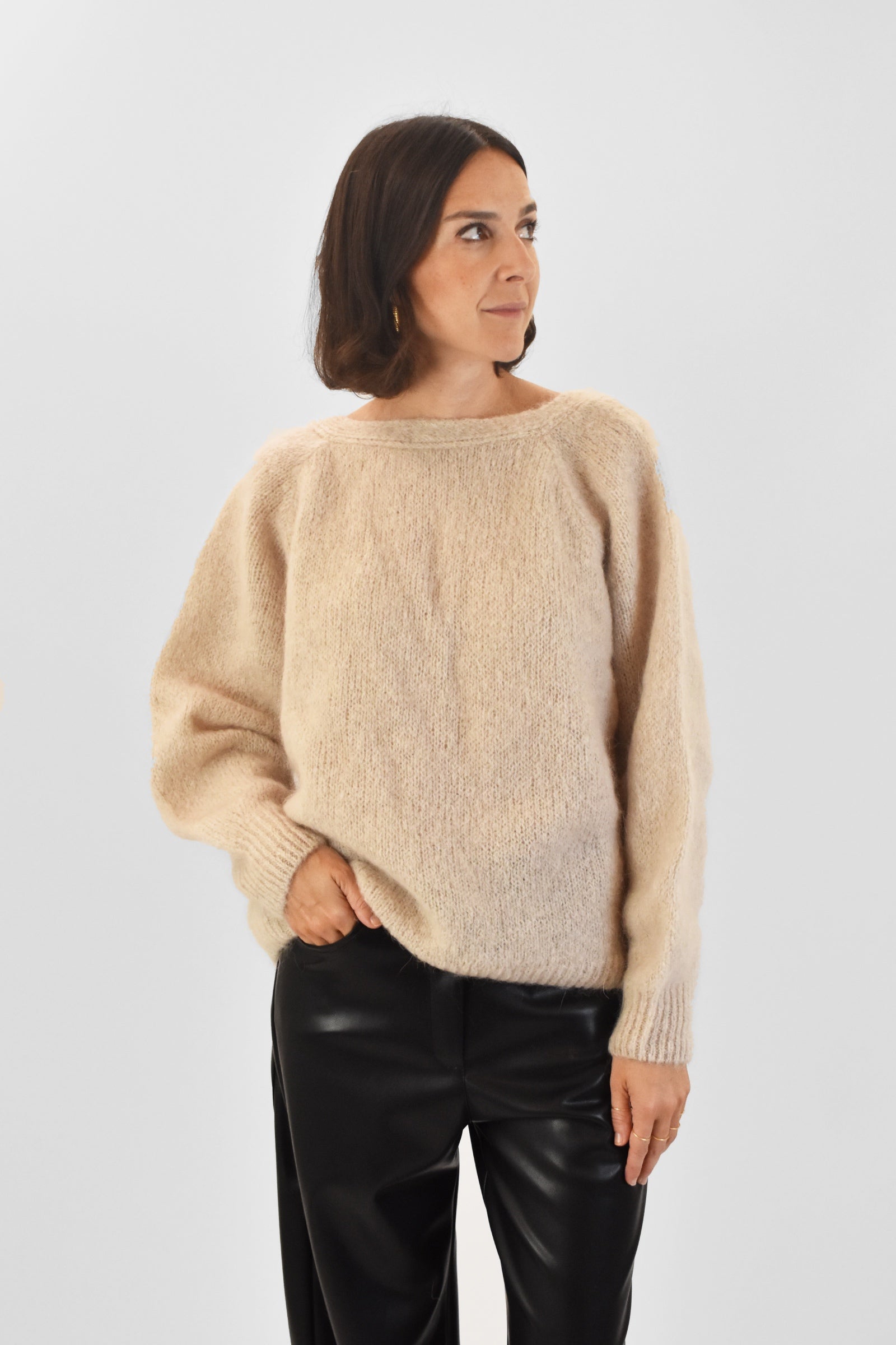 Maglia mohair nodo schiena