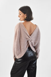 Maglia mohair nodo schiena