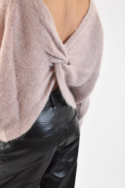 Maglia mohair nodo schiena