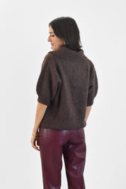 Polo mezza manica mohair