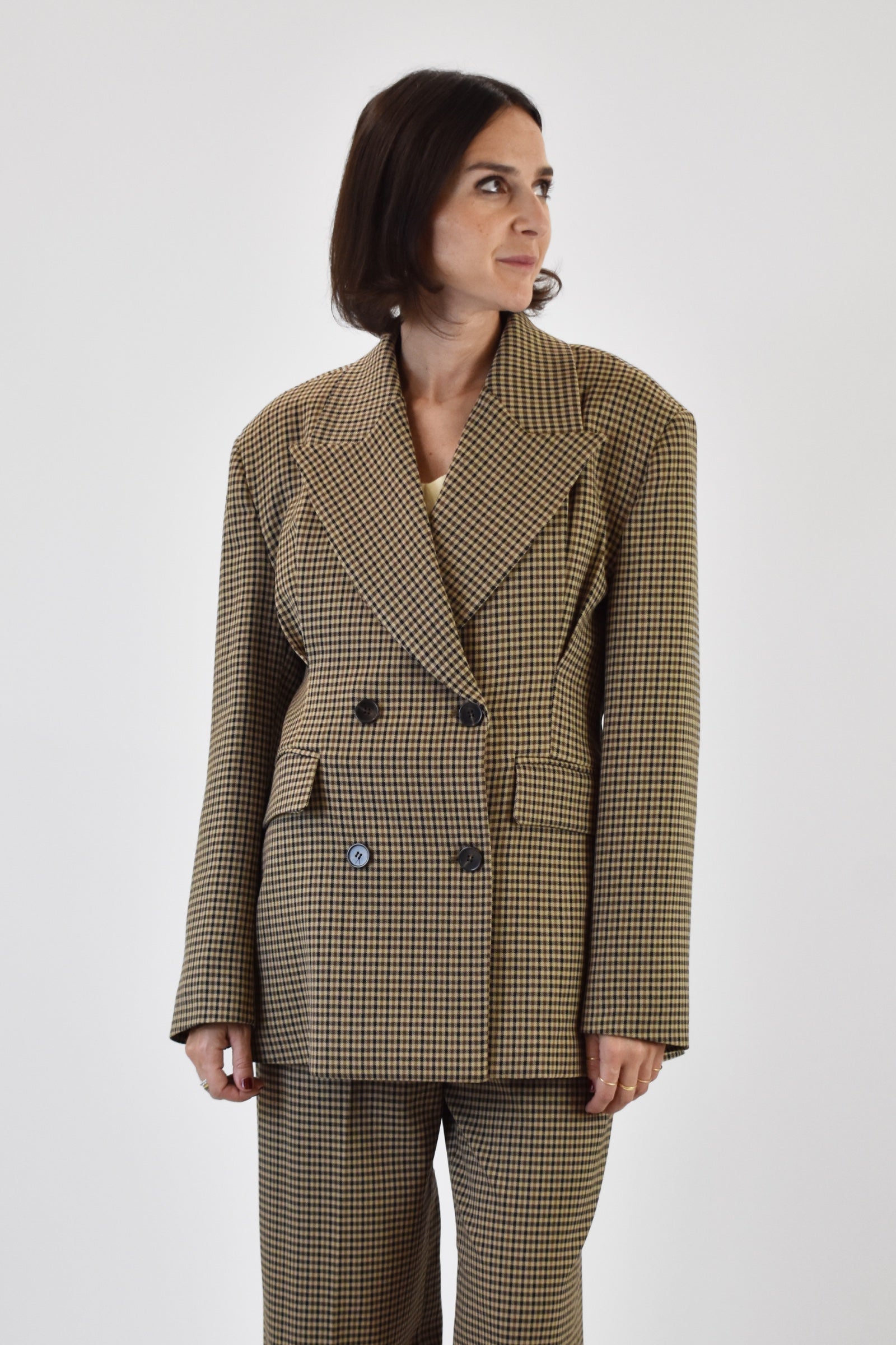 Giacca quadri con riprese