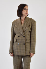 Giacca quadri con riprese