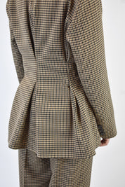 Giacca quadri con riprese