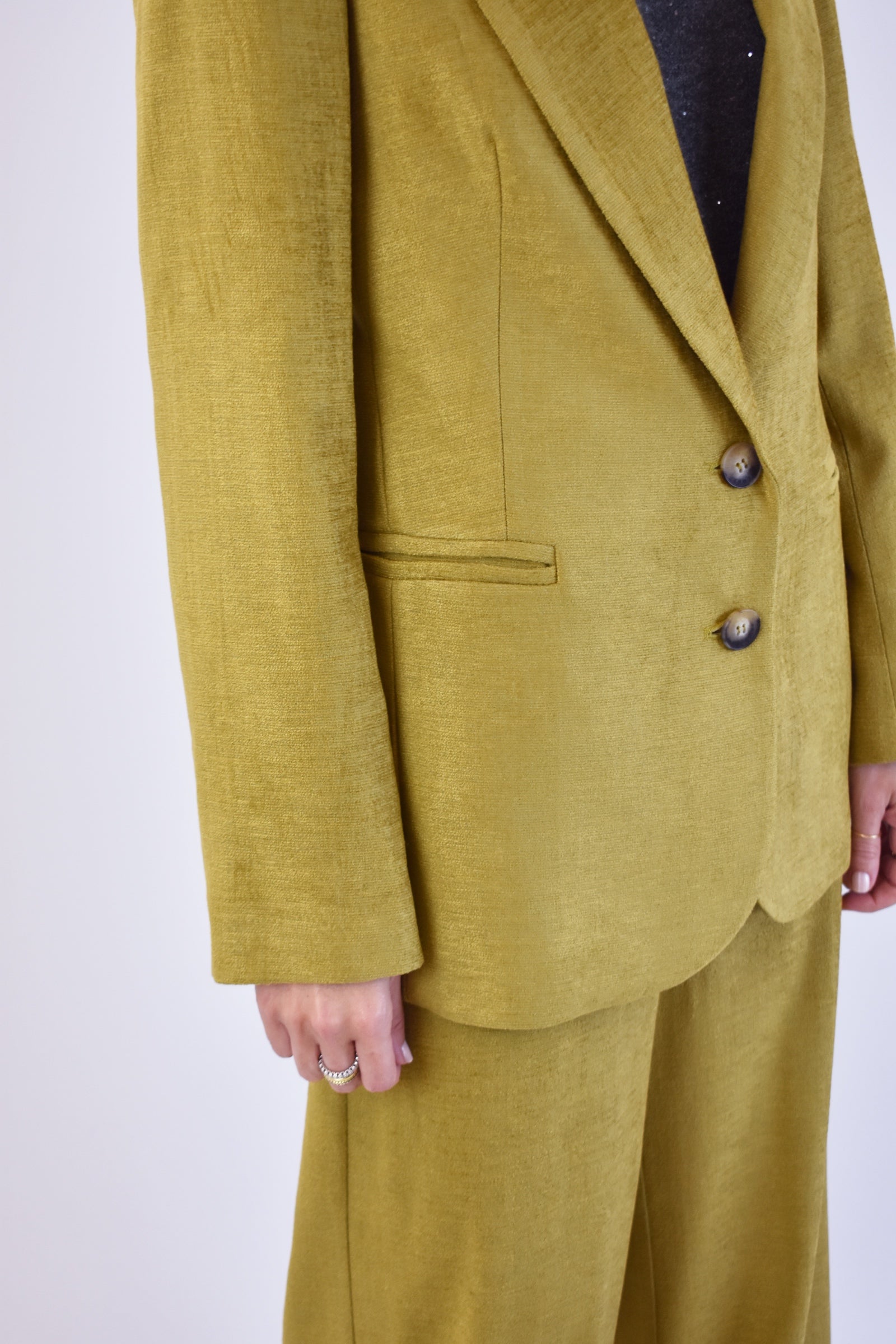 Giacca due bottoni velluto