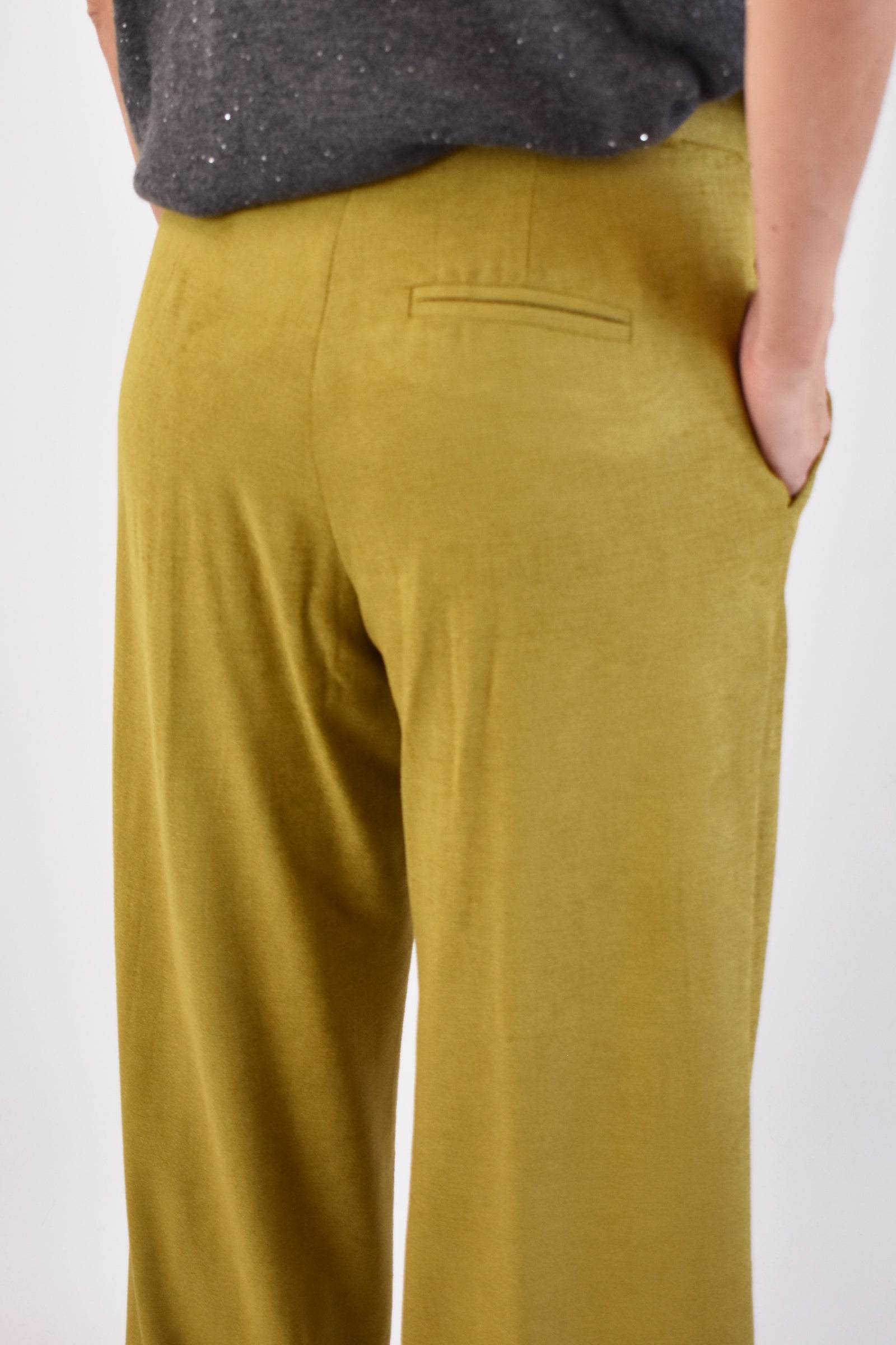 Pantalone palazzo velluto