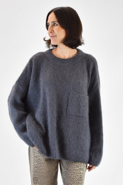 Maglia mohair fiocco schiena