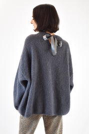 Maglia mohair fiocco schiena