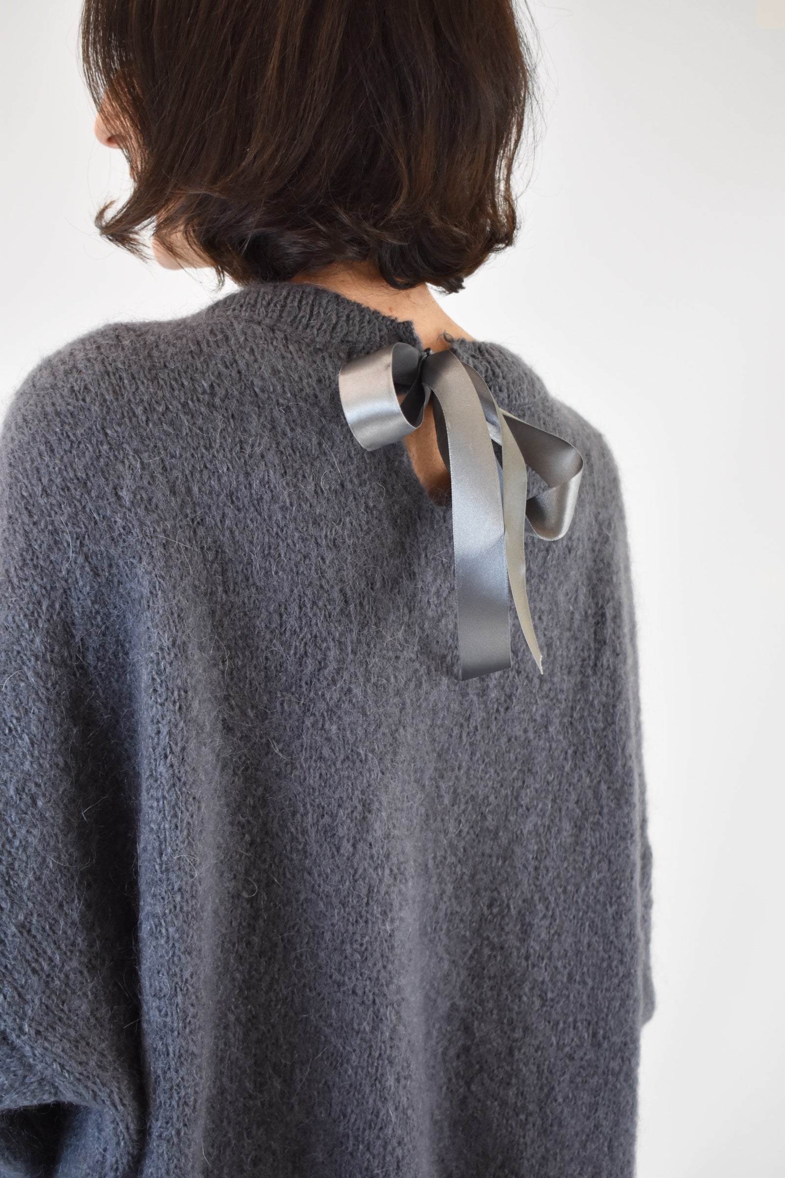 Maglia mohair fiocco schiena