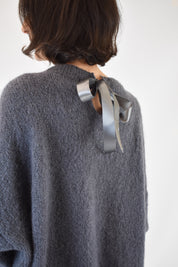 Maglia mohair fiocco schiena