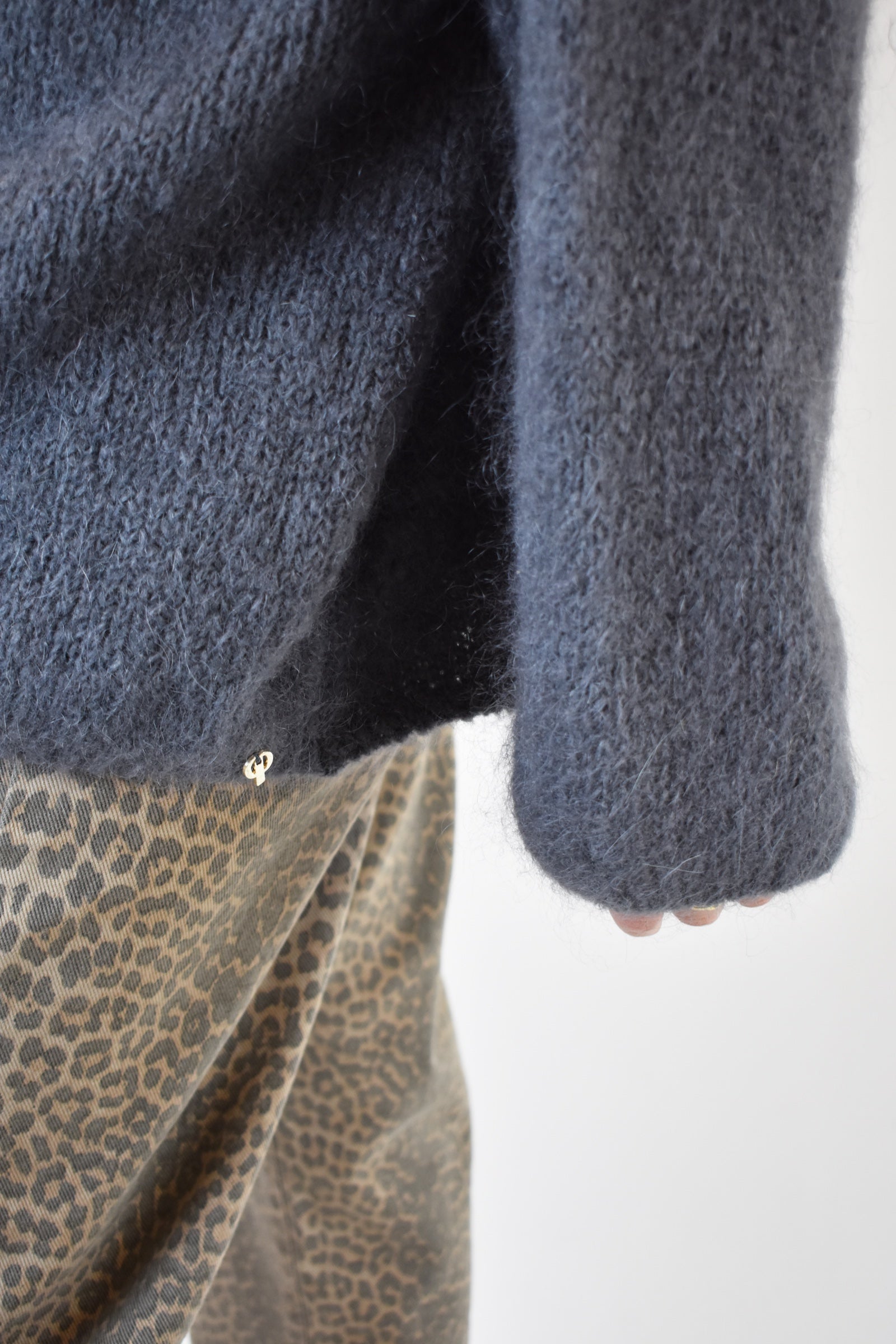 Maglia mohair fiocco schiena