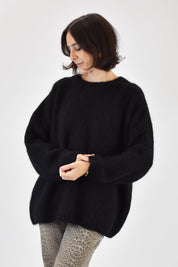 Maglia mohair fiocco schiena