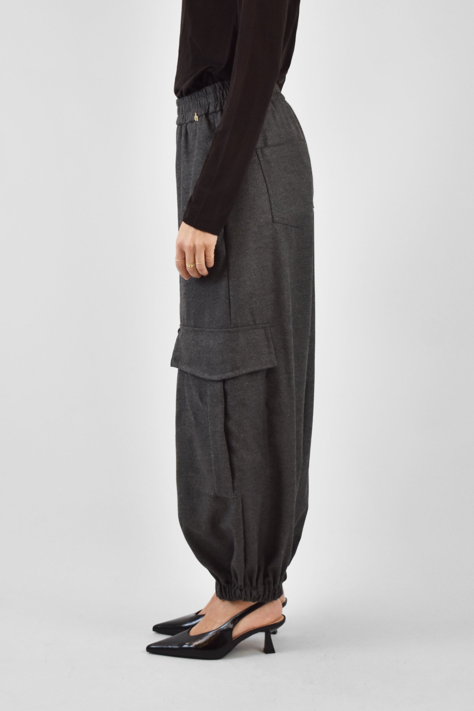 Pantalone tasconato flanella