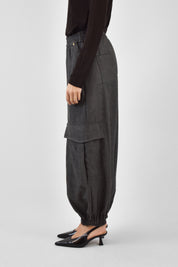 Pantalone tasconato flanella