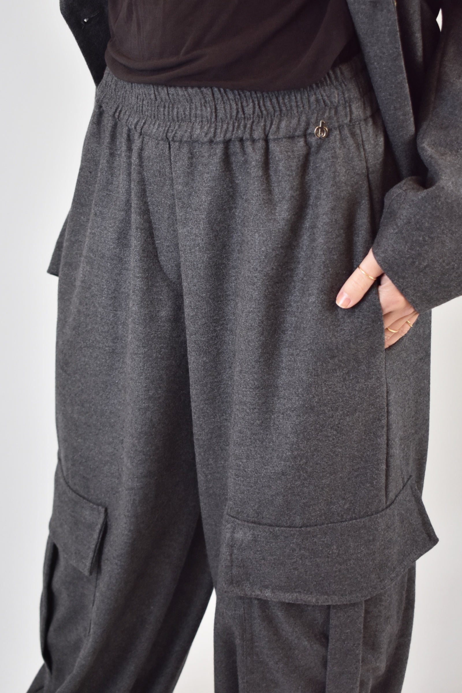 Pantalone tasconato flanella