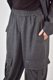 Pantalone tasconato flanella