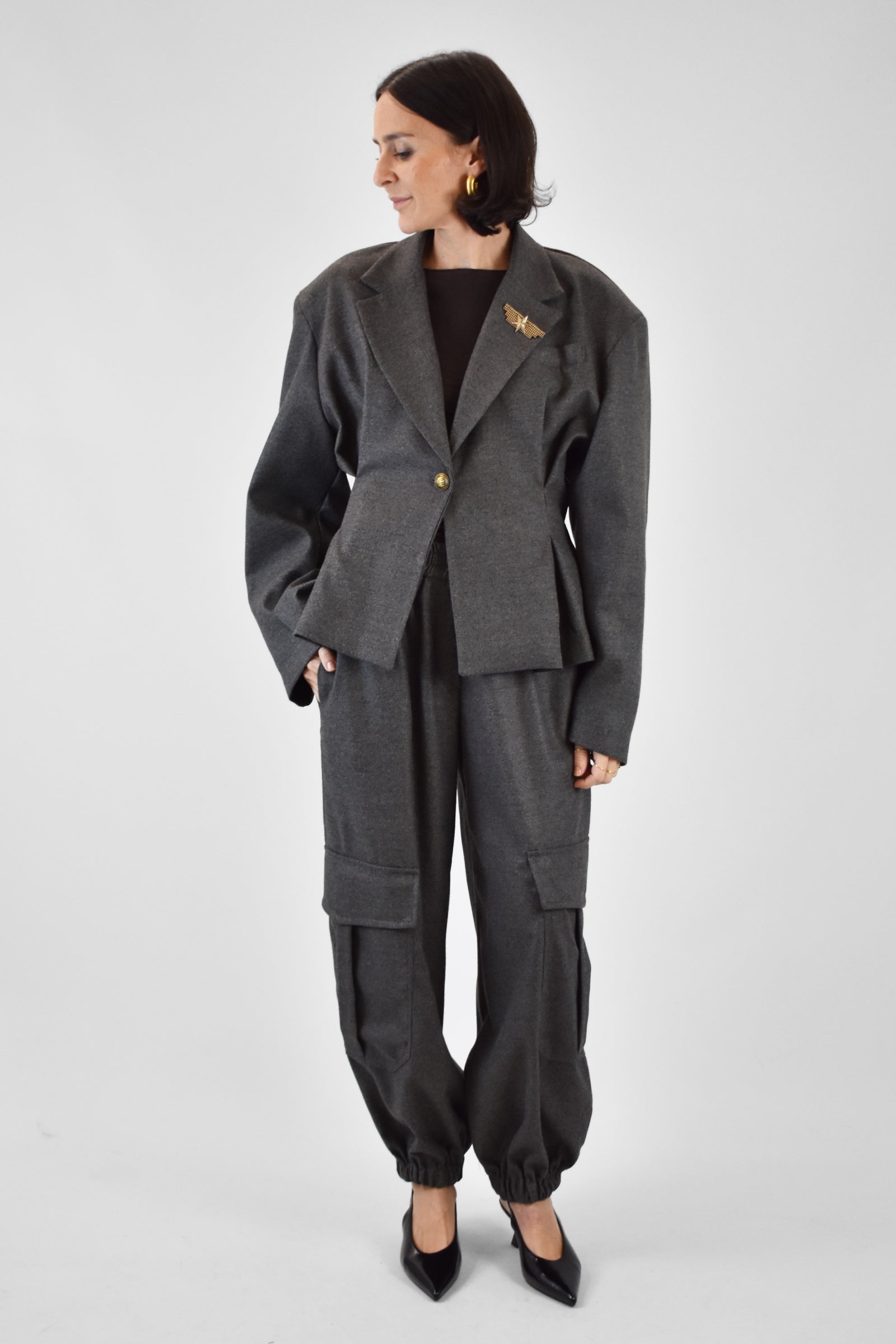 Pantalone tasconato flanella