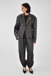 Pantalone tasconato flanella