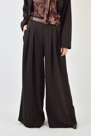 Pantalone gessato pinces