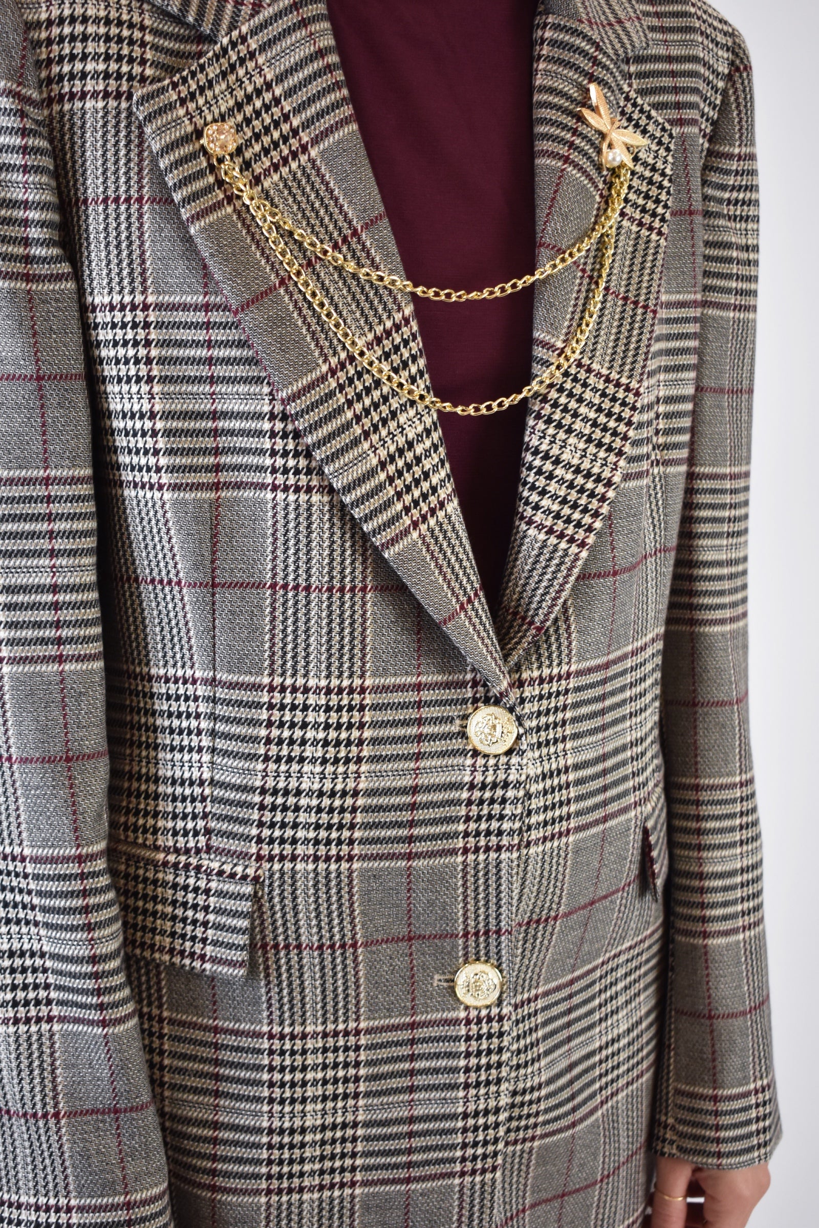 Giacca galles con spille