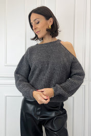 Maglia lurex cut-out