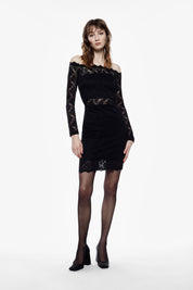 Abito pizzo scollo schiffer