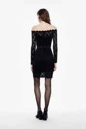 Abito pizzo scollo schiffer