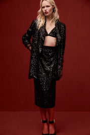 Longuette paillettes