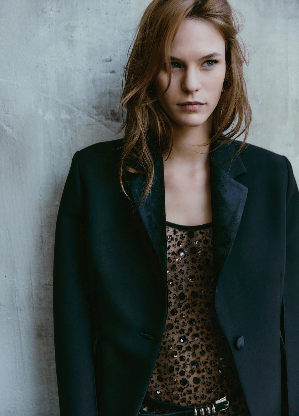 Giacca monopetto velluto