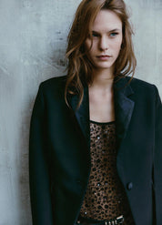 Giacca monopetto velluto