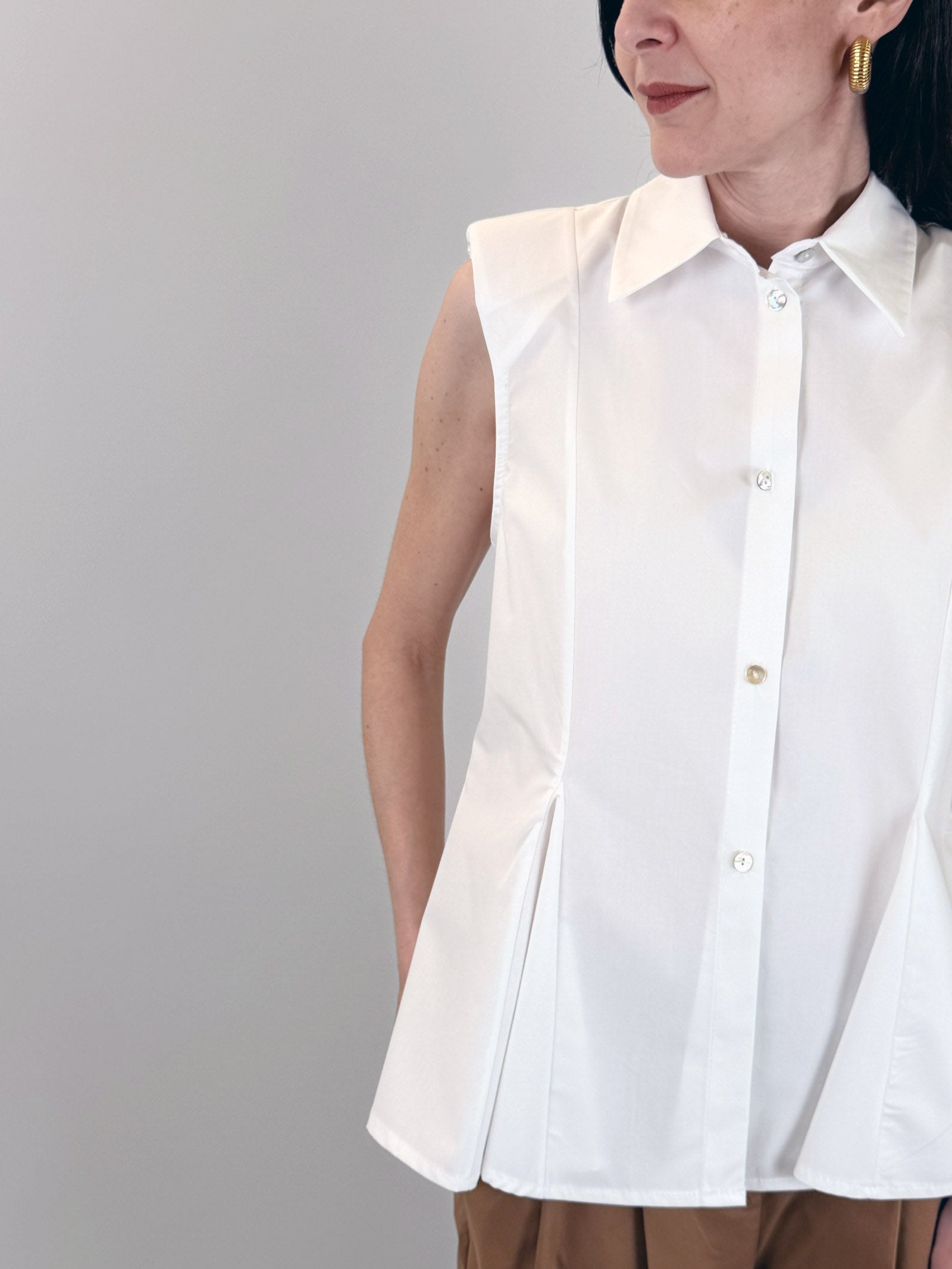 Camicia smanicata godet