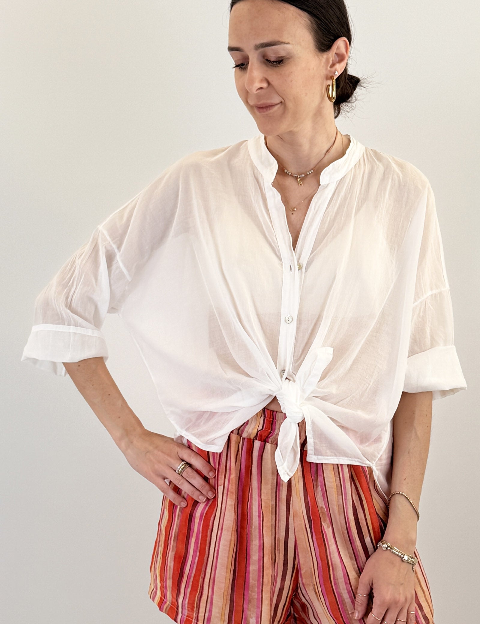 Camicia voile cotone