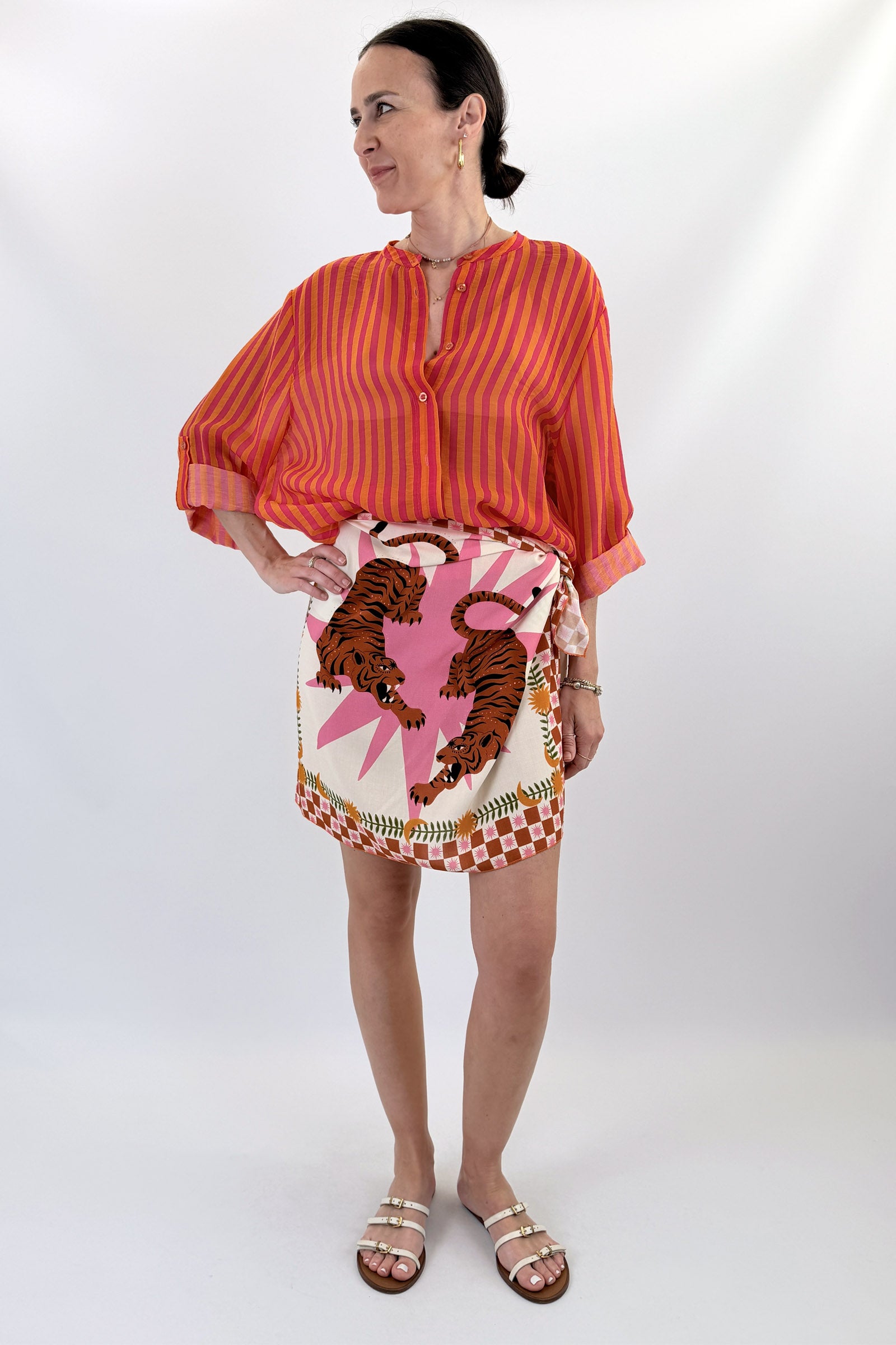 Camicia coreana righe
