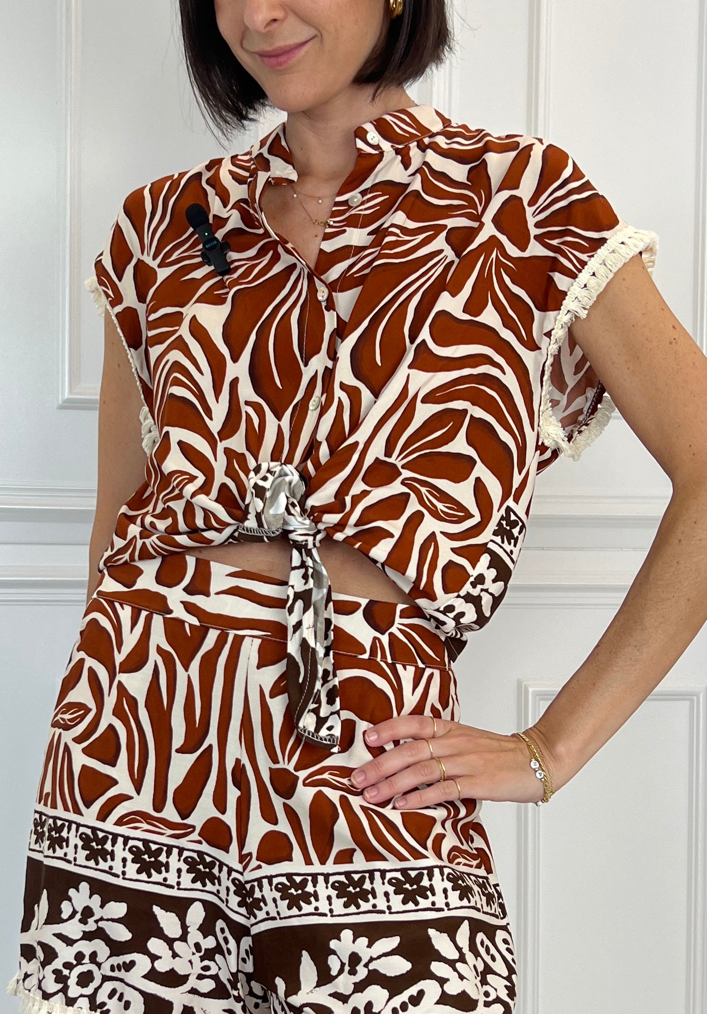 Camicia nappine fantasia