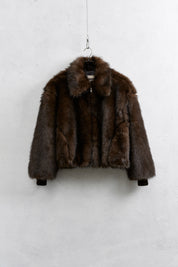 Bomber ecopelliccia visone
