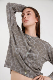 Cardigan maculato
