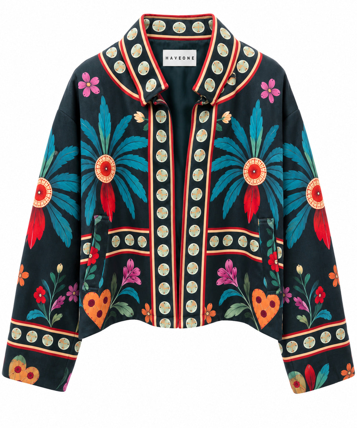 Bomber NOMAD palma e fiori