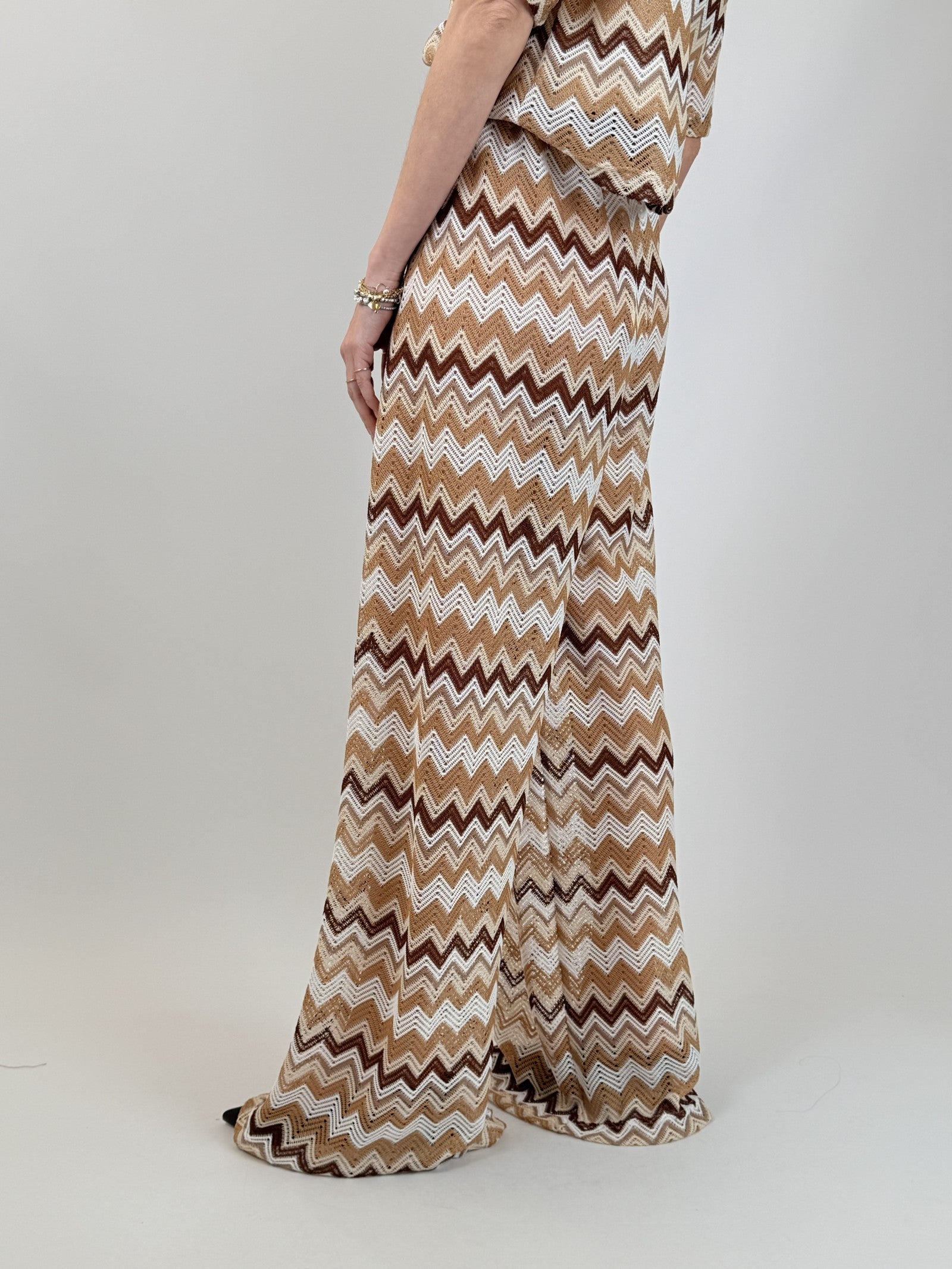 Pantalone zigzag fantasia
