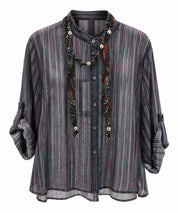 Camicia NOMAD righe e collana