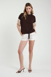 Shorts cotone con cintura