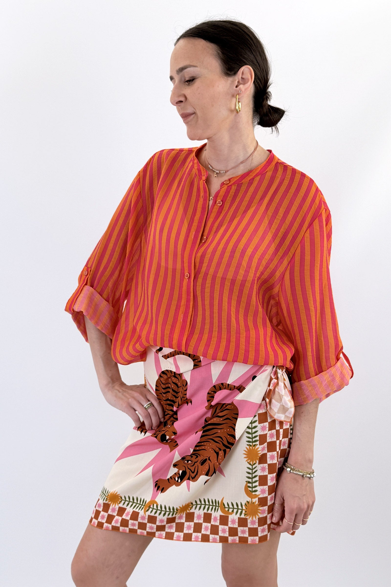 Camicia coreana righe
