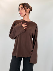 Maglia manica ampia bottoncini