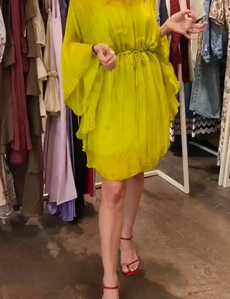 Abito kimono misto seta