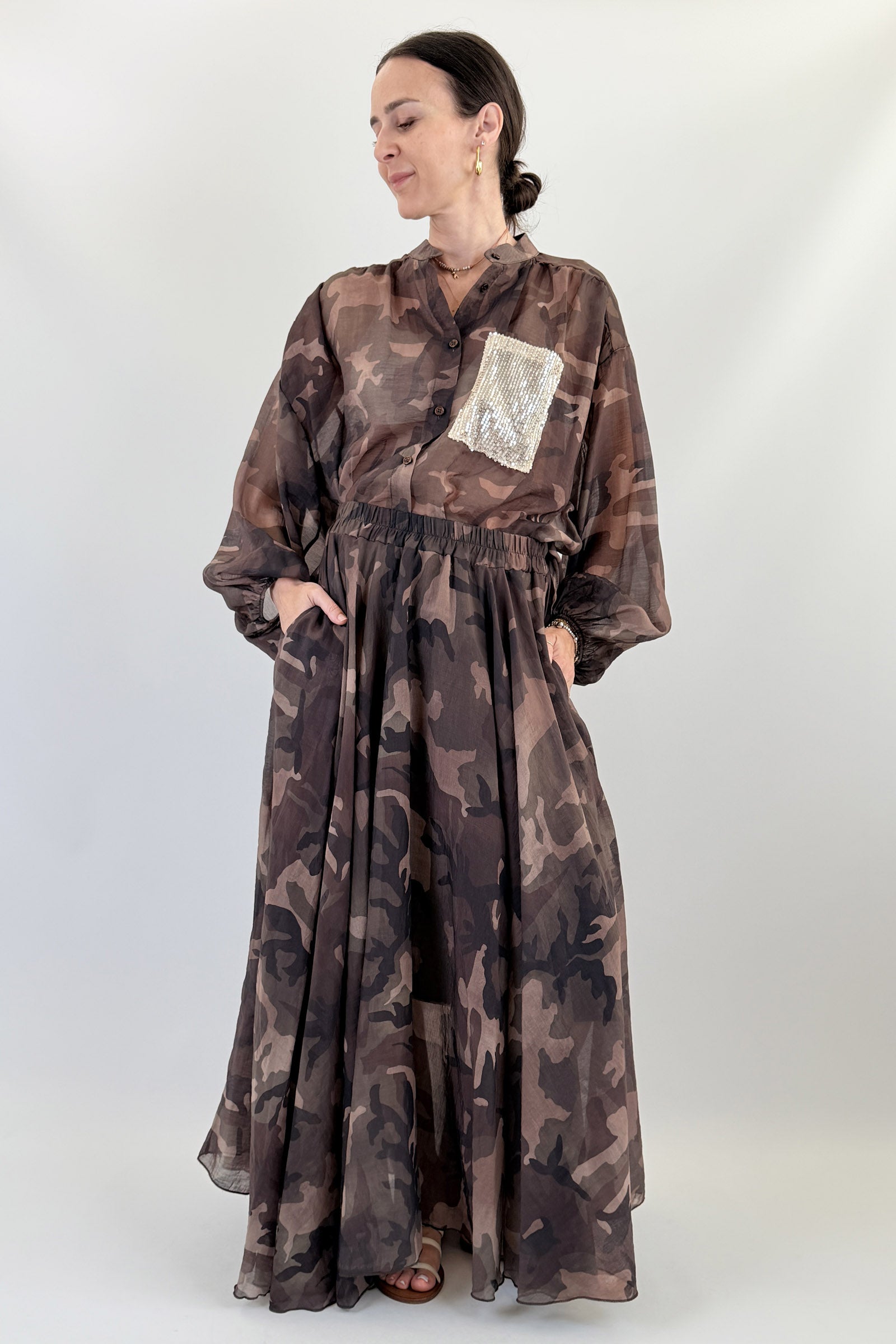 Maxi gonna camouflage