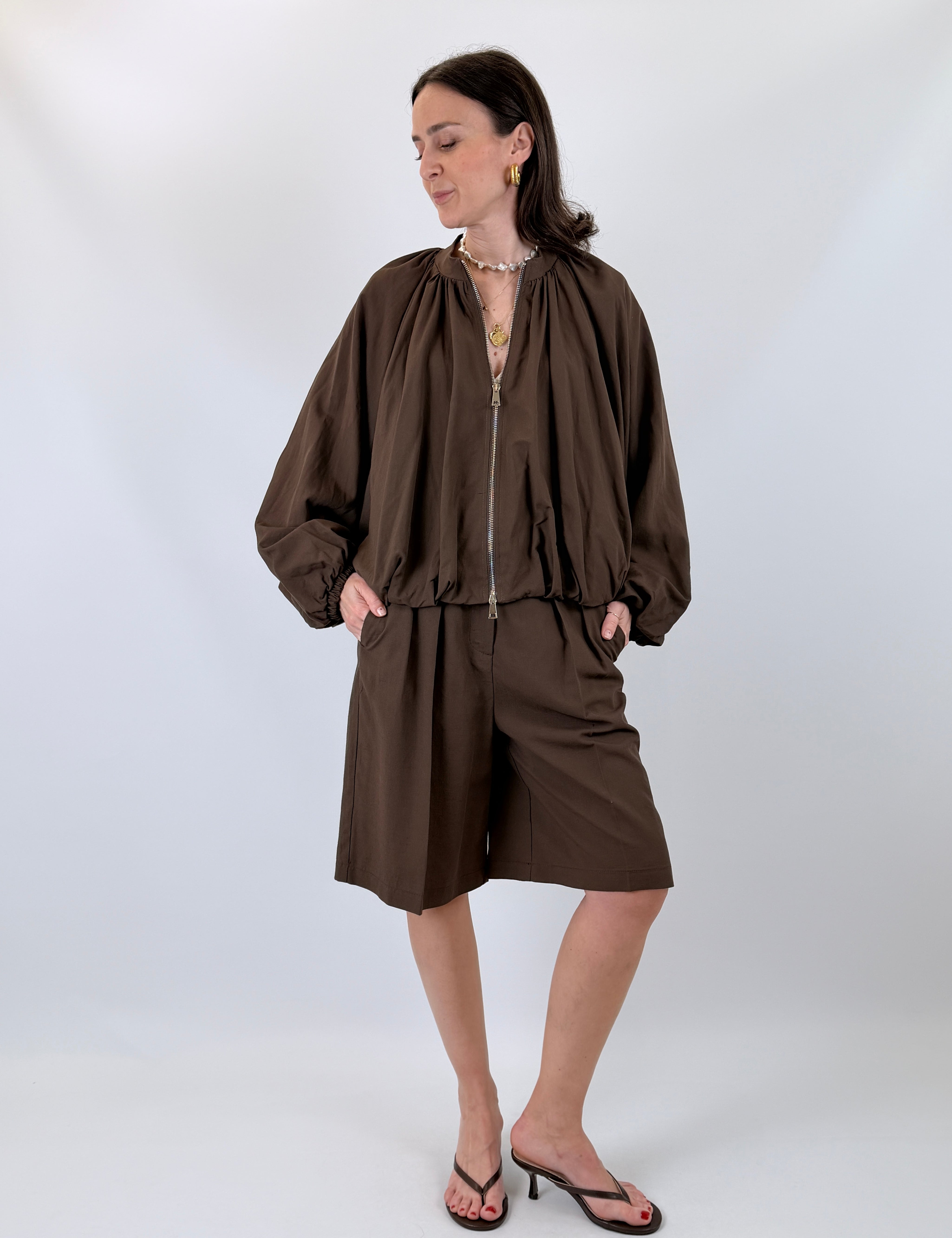 Bomber misto lino
