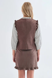 Gilet dainetto con frappa