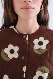 Giubbino trapuntato Flowers
