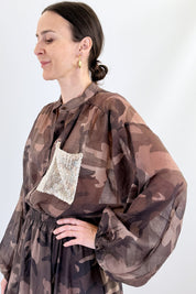 Camicia camouflage voile
