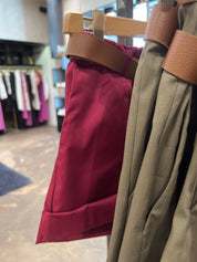 Short cotone con cintura