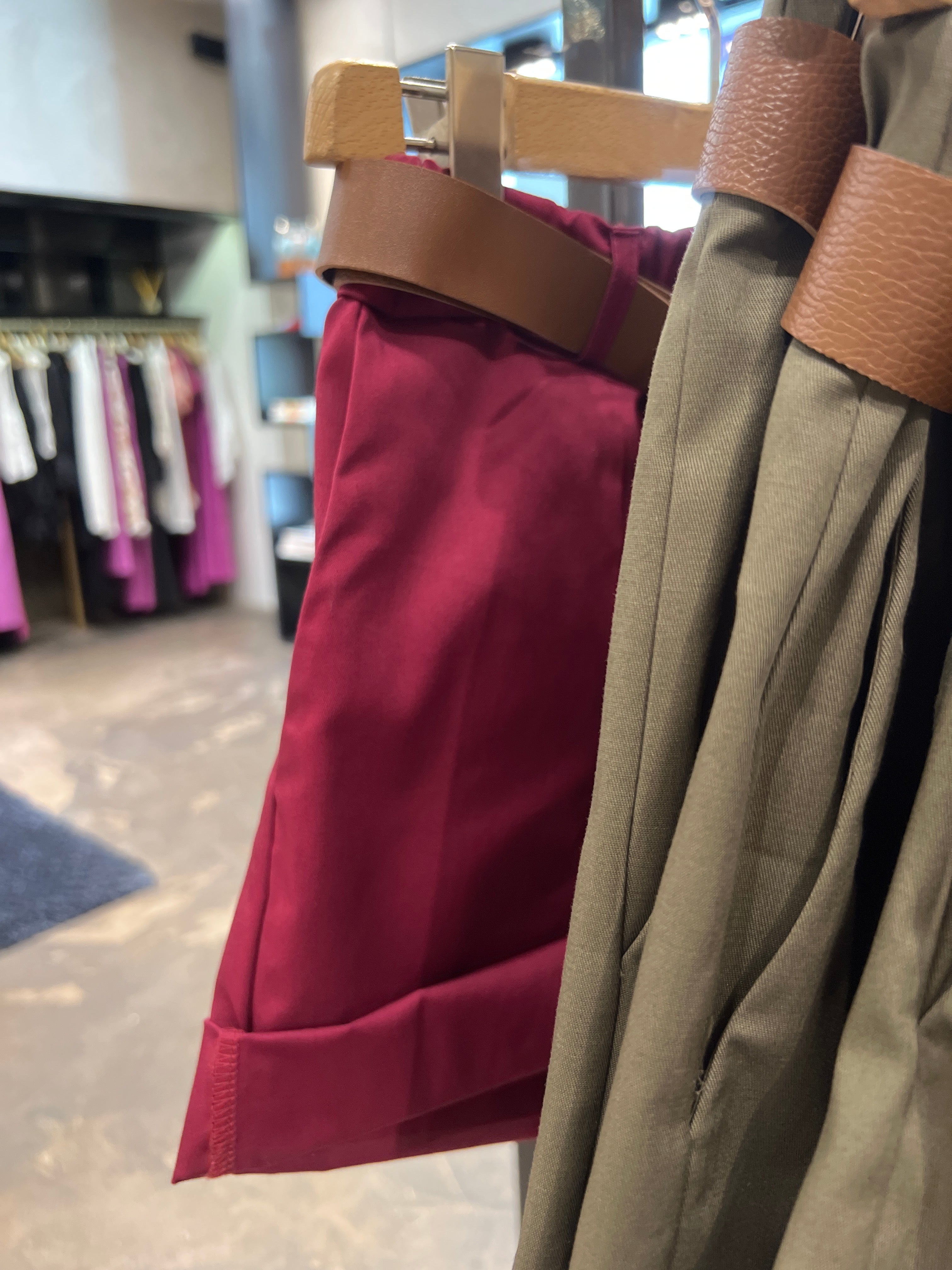 Short cotone con cintura